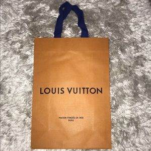 Louis Vuitton shopping bag w/ receipt envelope